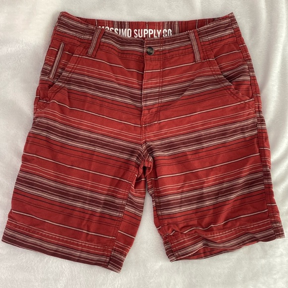 Mossimo Supply Co. Other - Brick red striped cargo shorts